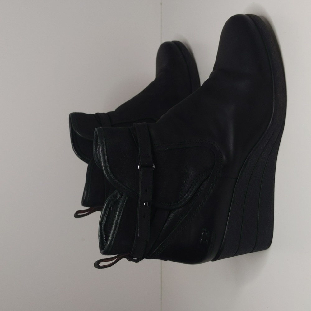 UGG Women's Black Wedge Boots